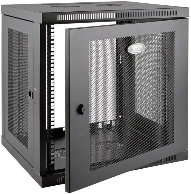 Alt view image 10 of 20 - Tripp Lite 12U Wall Mount Rack Enclosure Server Cabinet Low Profile Deep