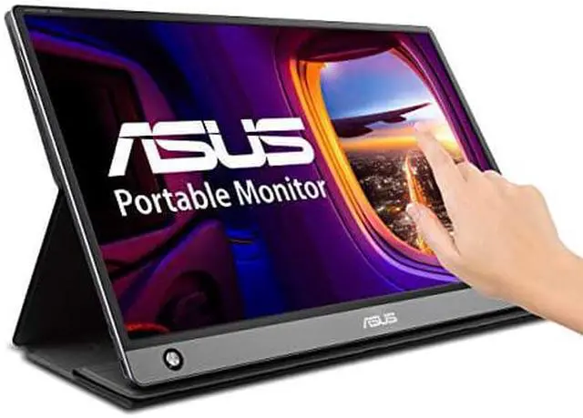 Alt view image 8 of 20 - ASUS ZenScreen Touch MB16AMT USB Portable Monitor  15.6-inch, IPS, Full HD, 10-point Touch, Built-in Battery, Hybrid Signal Solution, USB Type-C, Micro-HDMI, Compatible with Laptops, Smartphones, Gam