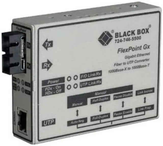Alt view image 10 of 11 - Black Box LMC1003A-R3 Media Converter Gigabit Etherne T Multimode 850Nm 220M Sc