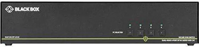 Alt view image 8 of 8 - Black Box KVM Switchbox with CAC SS4PDHDPUCAC