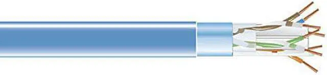 Alt view image 8 of 9 - BlackBox Network Services EVNSL0611A-1000 1000ft Bulk Cat6 Blue Plenum Cabl Solid Shielded Cable 400mhz