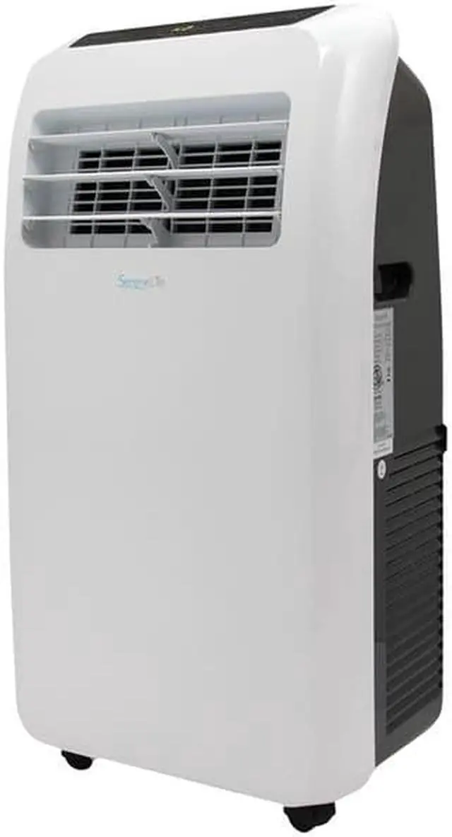 Alt view image 10 of 11 - serenelife 10,000 btu portable air conditioner + 9,000 btu heater, 4in1 ac unit with builtin dehumidifier, fan modes, remote control, complete window exhaust kit for rooms up to 350 sq. ft
