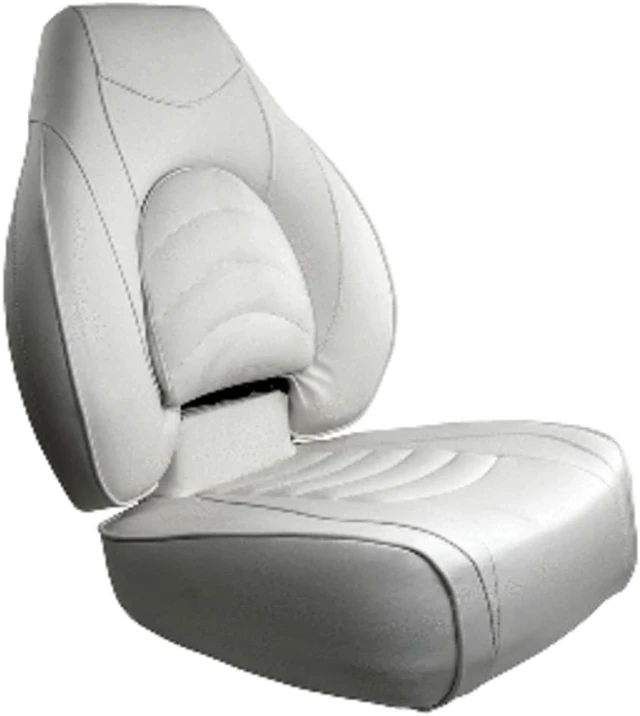 Alt view image 5 of 11 - Springfield Marine 1780238 Deluxe Fish Pro High Back Seat - White
