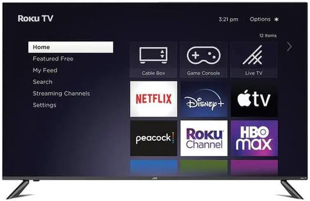 Alt view image 7 of 8 - JVC 50-Inch 4K UHD QLED Quantum Roku Smart TV with HDR10, Voice Control App, Airplay, Screen Casting, & 300+ Free Streaming Channels (LT-50MAW805)