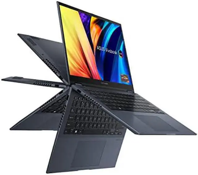 Alt view image 3 of 12 - Asus Vivobook S 14 Flip TN3402 TN3402QA-DS76T 14" Touchscreen Convertible Notebook - 2.8K - 2880 x 1800 - AMD Ryzen 7 5800H Octa-core (8 Core) - 16 GB Total RAM - 8 GB On-board Memory - 1 TB SSD
