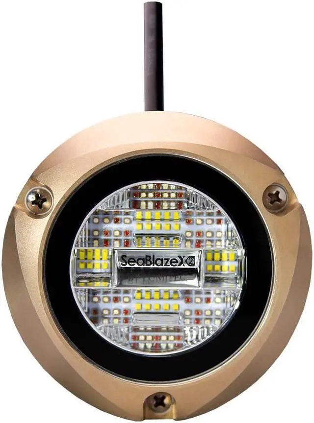 Alt view image 2 of 4 - Lumitec Zambezi X2 Dual Color Blue/White FOR PONTOON BOATS Bronze Housing 12/24v LED