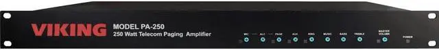 Alt view image 3 of 4 - 250 Watt / 70V Telecom Paging Amplifier
