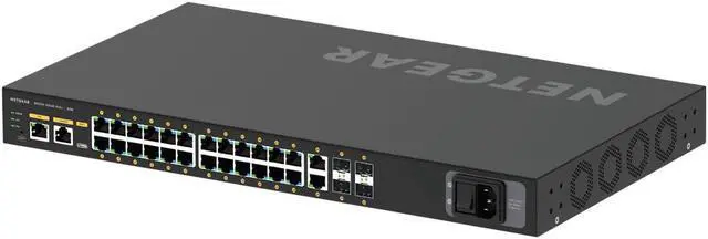 Alt view image 9 of 9 - NETGEAR 24x1G PoE+ 300W 2x1G and 4xSFP Managed Switch | AV Line M4250-26G4F-PoE+, GSM4230P
