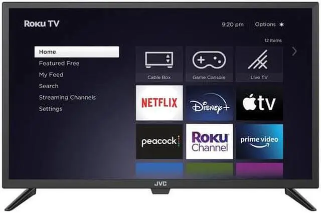 Alt view image 8 of 10 - JVC 32-Inch 720p HD LED Roku Smart TV with Voice Control App, Airplay, Screen Casting, & 300+ Free Streaming Channels (LT-32MAW205)
