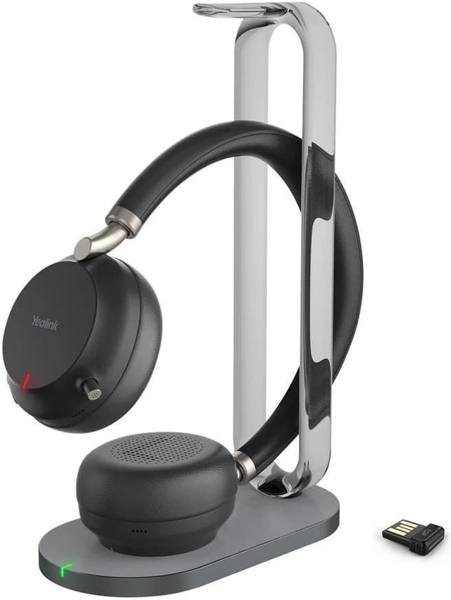 Alt view image 9 of 14 - Yealink BH72 Teams Bluetooth Wireless Business Headset with Charging Stand