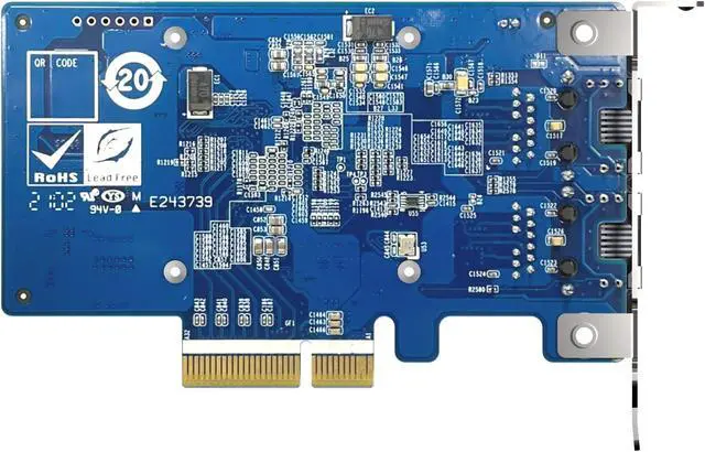 Alt view image 12 of 12 - QNAP QXG-10G2T-X710 10Gigabit Ethernet Card QXG10G2TX710