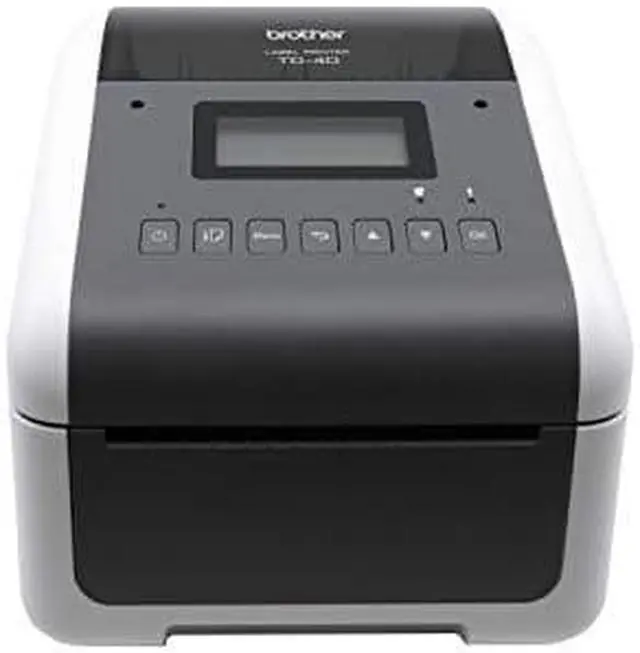 Alt view image 6 of 6 - Brother TD-4550DNWB 4.3” Desktop Wireless Network Direct Thermal Label, Tag, Wristband, and Receipt Printer, 300 dpi, USB, Serial, Ethernet LAN, Wi-Fi WLAN, Bluetooth BLE, MFi, Tear Up, Peeler, Cutter