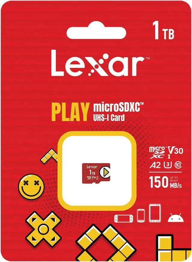 Alt view image 4 of 19 - Lexar PLAY 1TB microSDXC UHS-I-Card, Up To 150MB/s Read, Compatible-with Nintendo-Switch, Portable Gaming Devices, Smartphones and Tablets (LMSPLAY001T-BNNNU)