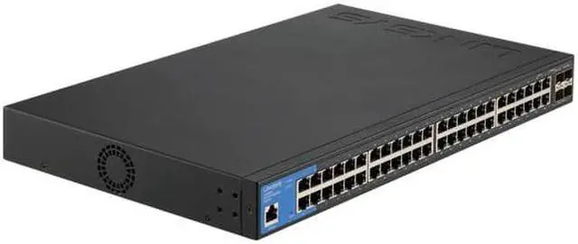 Alt view image 6 of 8 - Linksys 48-Port Managed Gigabit Switch with 4 10G SFP+ Uplinks LGS352C