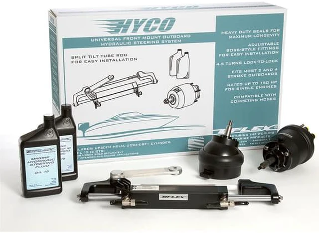 Alt view image 4 of 7 - Uflex HYCO 1.1T Front Mount OB Tilt Steering up to 150HP