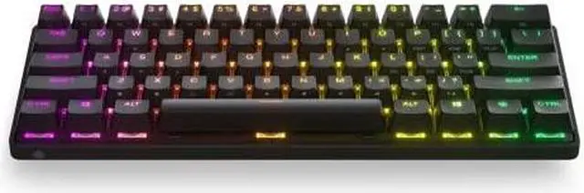 Alt view image 8 of 20 - SteelSeries Apex Pro Mini Wireless Mechanical Gaming Keyboard - World's Fastest Keyboard - Adjustable Actuation - Compact 60% Form Factor - RGB - PBT Keycaps - Bluetooth 5.0 - 2.4GHz - USB-C