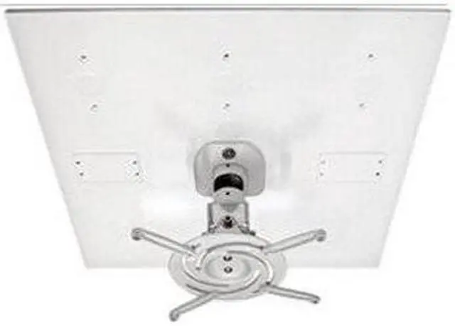 Alt view image 20 of 20 - Amer Mounts AMRDCP100KIT Universal Drop Ceiling Projector Mount - Supports up to 30lb load, 360 degree rotation, 180 degree tilt