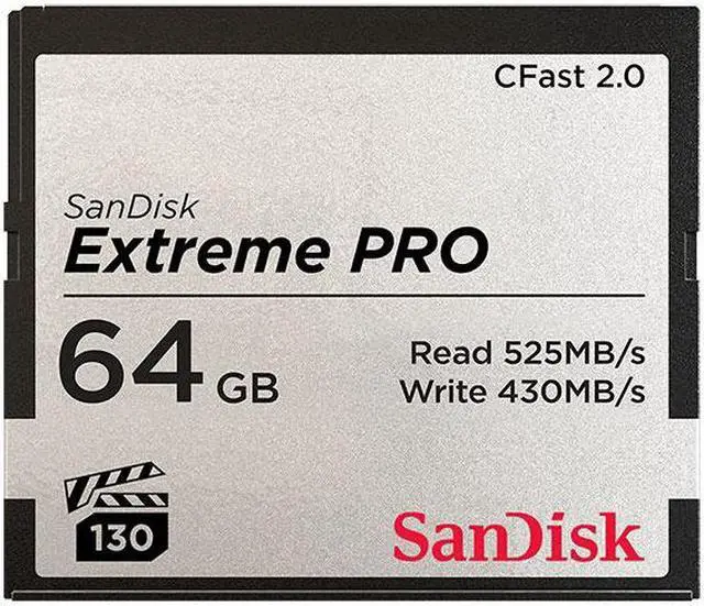 Alt view image 11 of 16 - SanDisk - SDCFSP-064G-A46D - SanDisk Extreme Pro 64 GB CFast Card - 525 MB/s Read - 430 MB/s Write - Lifetime Warranty