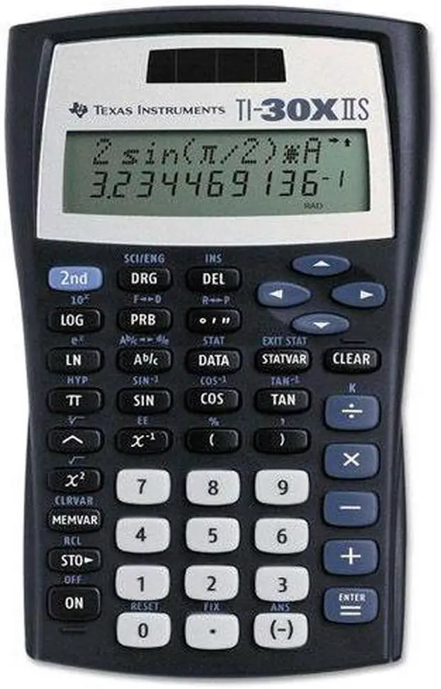 Alt view image 12 of 15 - Texas Instruments TI-30X IIS Scientific Calculator - 2 Line(s) - LCD - Battery/Solar Powered
