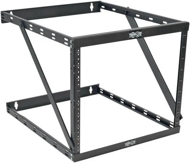 Alt view image 14 of 14 - Tripp Lite  SRWO8U22DP Expandable Low-Profile UPS-Depth Wall-Mount 2-Post Open-Frame Rack