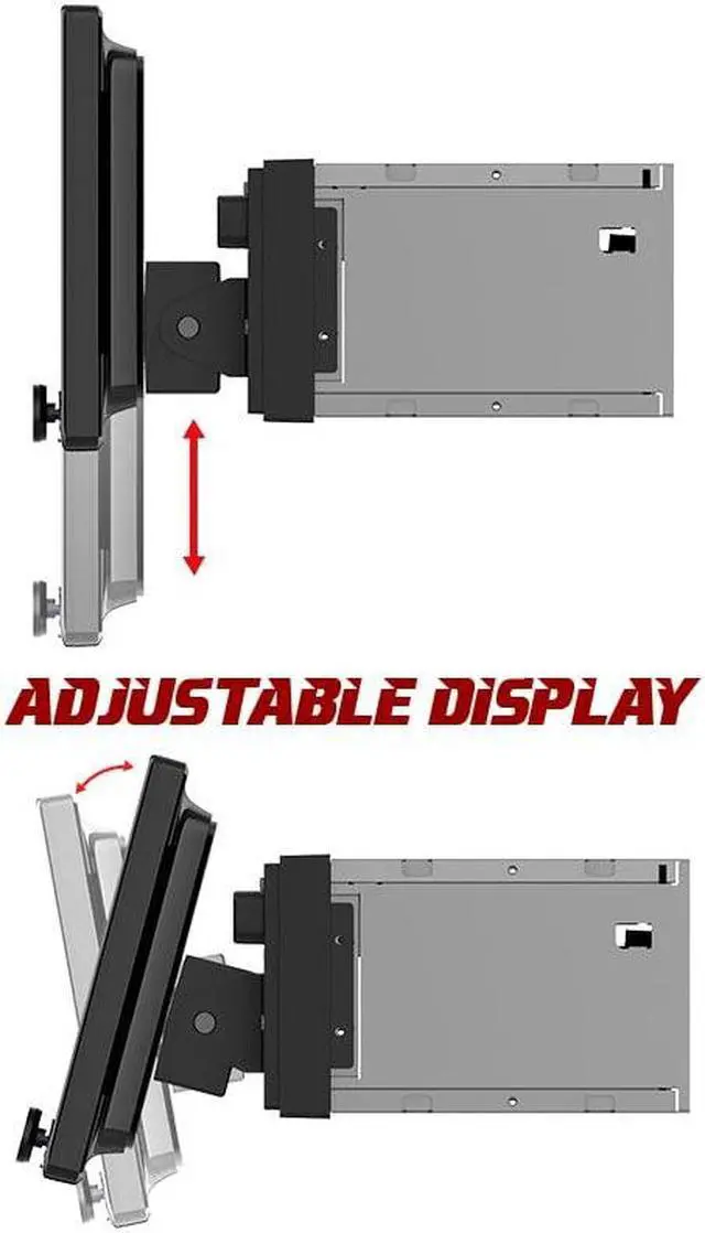 Alt view image 9 of 9 - Power Acoustik CPAA-70D10F Double Din Floating 10.6" Multimedia Touchscreen || CPAA-70D10F Floating