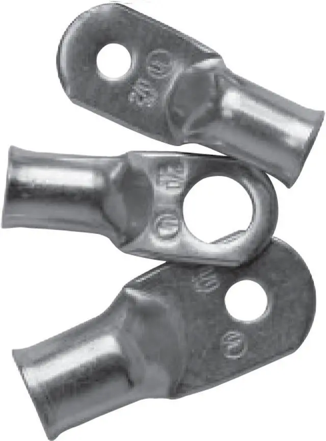 Alt view image 7 of 7 - ANCOR LUG, #1/0 WIRE, 3/8 STUD, TINNED, 100