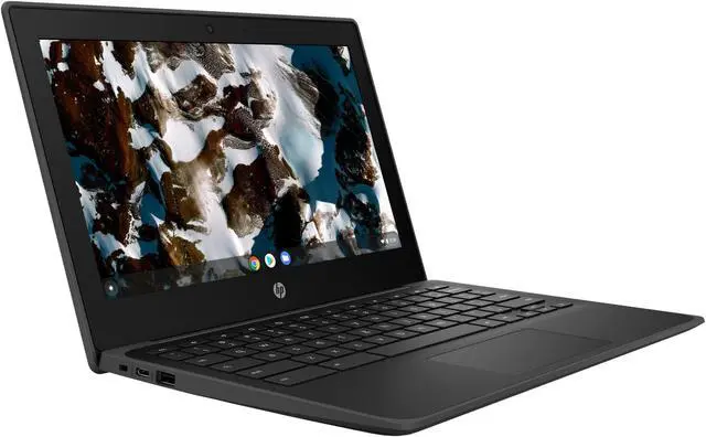 Alt view image 6 of 13 - HP Chromebook 11 G9 EE 11.6" Touchscreen Chromebook - HD - 1366 x 768 - Intel Celeron N4500 Dual-core (2 Core) 1.10 GHz - 8 GB Total RAM - 32 GB Flash Memory - Jet Black - Intel Chip - Chrome OS