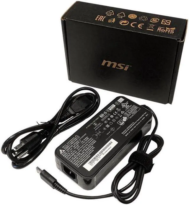Alt view image 7 of 7 - MSI AC Adaptor + Power Cord - 280 W - Compatible with GE76, GE66, WE76