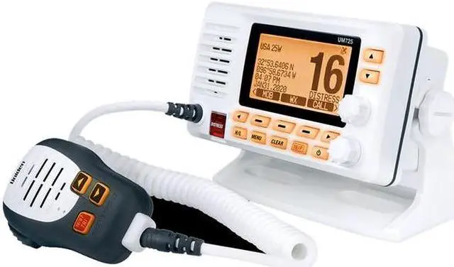 Alt view image 3 of 5 - Uniden UM725 VHF Marine Radio, Fixed Mount, UM725 (White)