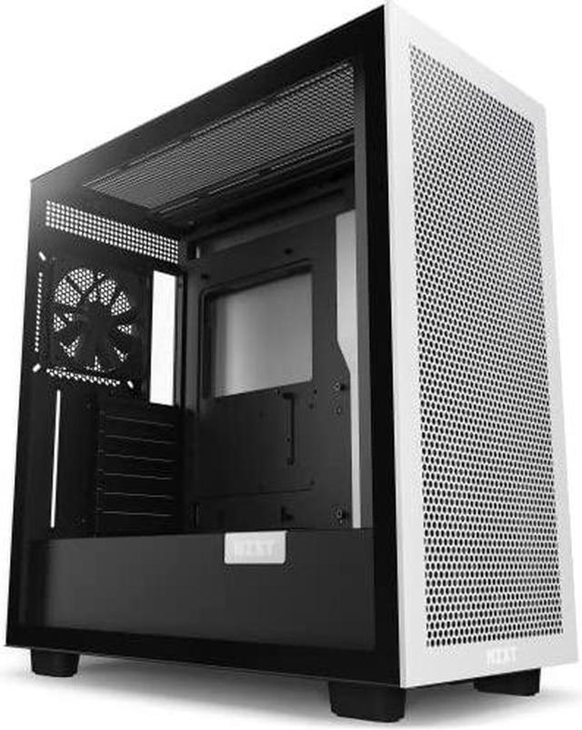 NZXT H510 Flow Matte Black - Compact ATX PC Gaming Case - Tempered