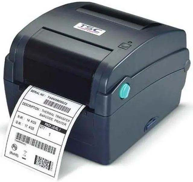 Alt view image 2 of 2 - TSC, TTP-244CE, PRINTER, NAVY,TT, 203DPI, 4IPS, 4.25"WIDE, 5"OD, ETHERNET, USB,