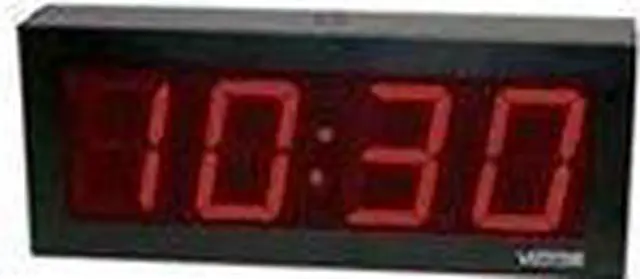 Alt view image 9 of 9 - Valcom VIP-D440ADS IP PoE 4 Digit, 4 inch Digital Clock, Double Sided, Part No# VIP-D440ADS