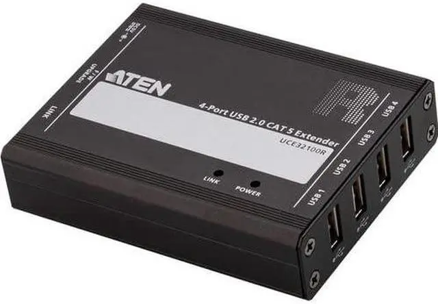 Alt view image 14 of 14 - ATEN 4-port USB 2.0 CAT 5 Extender (100m) UCE32100