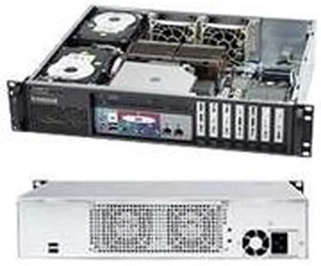 Alt view image 2 of 2 - SUPERMICRO CSE-523L-505B Black 2U Rackmount Server Chassis Power Efficiency: 93%
Total Output Power and Input: 500W with Input 100 - 240V AC
AC Input Frequency: 50-60 Hz