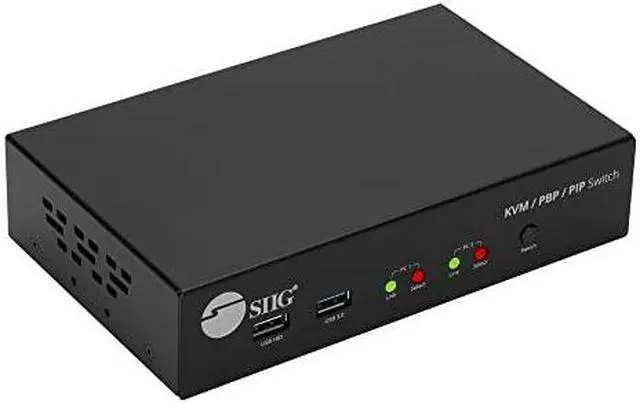 Alt view image 11 of 11 - SIIG 2-Port 4K HDMI KVM Switch with PBP Roaming Mouse & PIP CEKV0G11S1