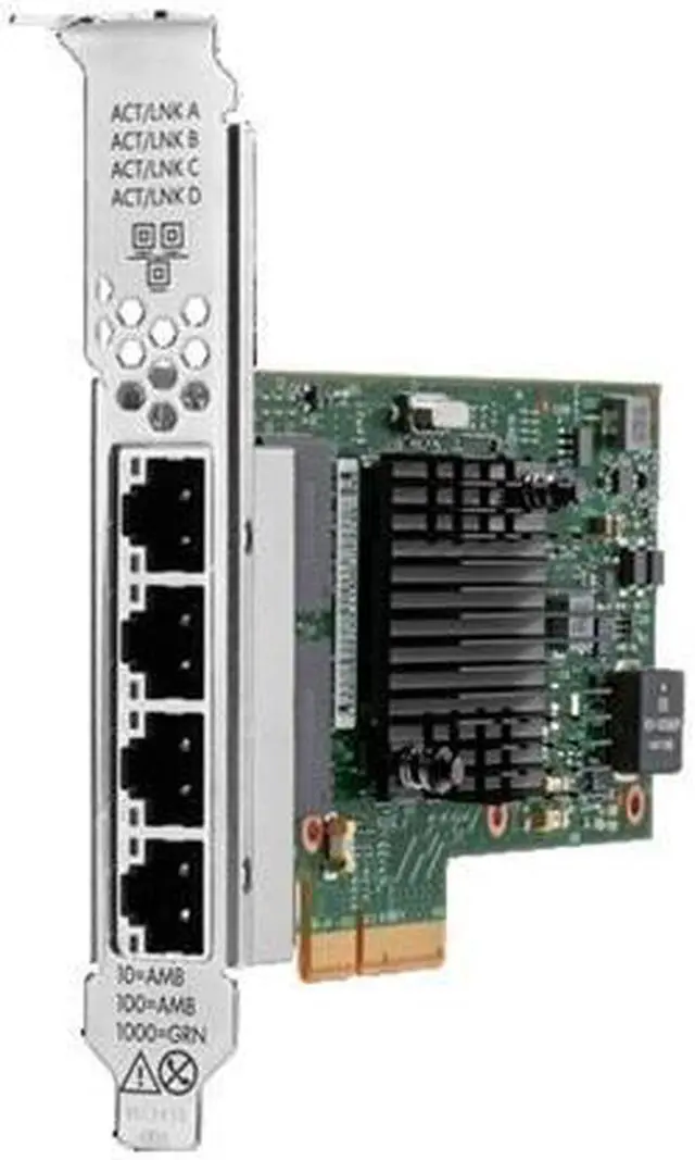 Alt view image 6 of 8 - HPE Broadcom BCM5719 Ethernet 1Gb 4-port Base-T Adapter for HPE - PCI Express 2.0 - 128 MB/s Data Transfer Rate - 4 Port(s) - 4 - Twisted Pair - 1000Base-T - Plug-in Card