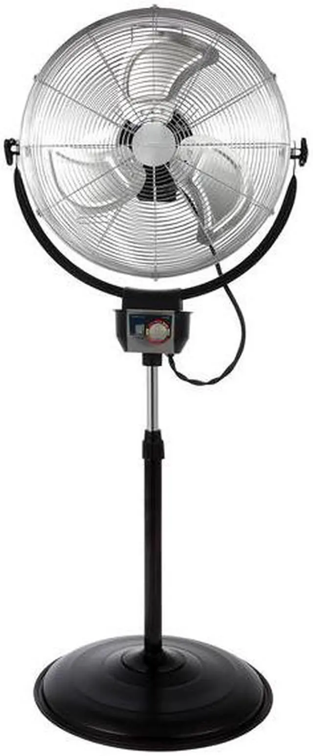 Alt view image 13 of 13 - Optimus F4205 20" Industrial Grade HV Oscil Stand Fan - Chrome Grill