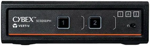 Alt view image 5 of 13 - Vertiv Cybex SC900 Secure KVM | Dual Head | 2 Port Universal DisplayPort | NIAP version 4.0 Certified - Secure Desktop KVM Switches - SC920DPH-400