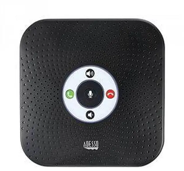Alt view image 13 of 13 - Adesso 360° Conference Call Bluetooth/Wired Speaker with Microphone and USB 3.0 Hubs - USB - Microphone - Battery