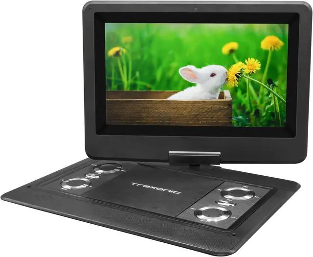 Alt view image 8 of 8 - Trexonic 12.5 Inch Portable TV+DVD Player with Color TFT LED Screen and USB/HD/AV Inputs