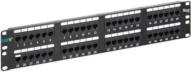 Alt view image 5 of 5 - PatchPanel 48PT, CAT5E, 2RMS