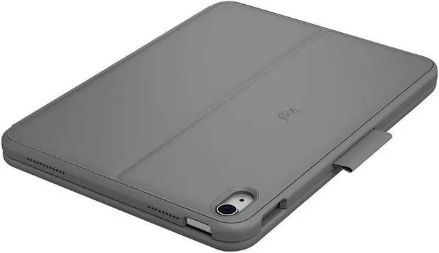 Alt view image 14 of 14 - Logitech Slim Folio Protective Bluetooth Keyboard Case for Apple iPad 10.9" 10th Gen, Oxford Gray