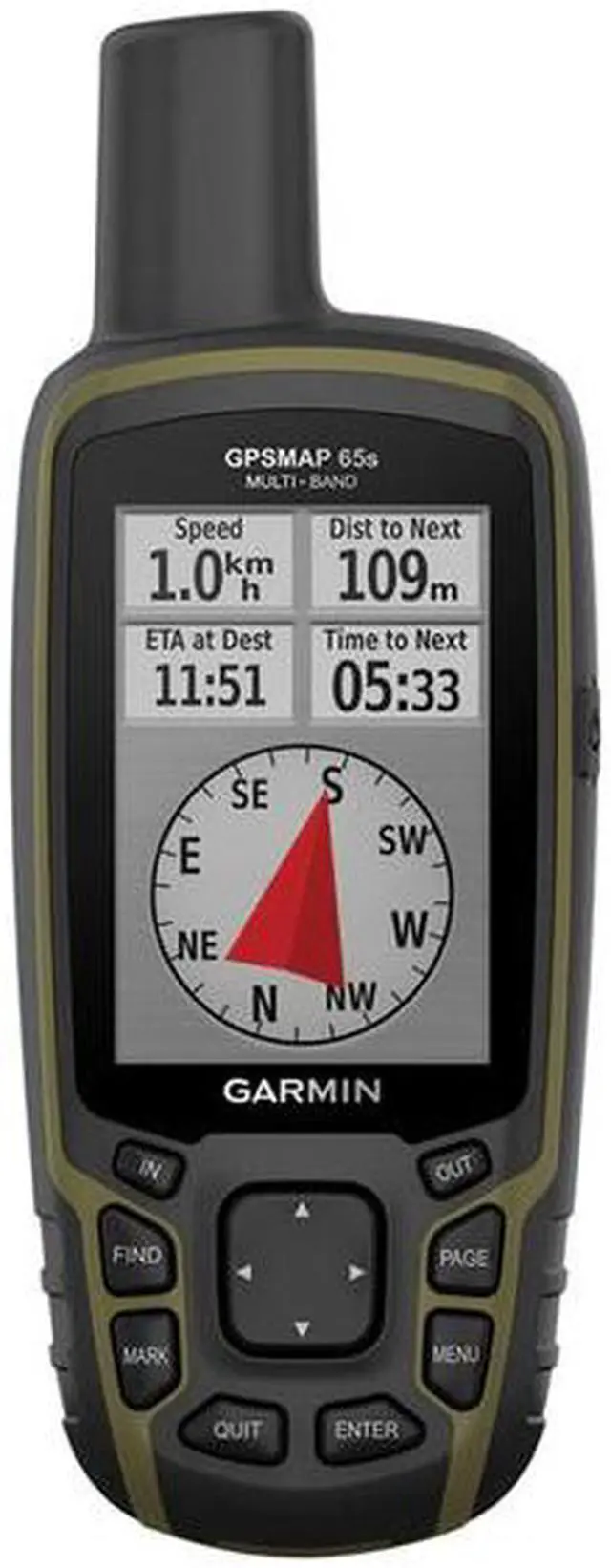 Alt view image 7 of 8 - Garmin GPSMAP 65s, Multi-Band/Multi-GNSS Handheld with Sensors