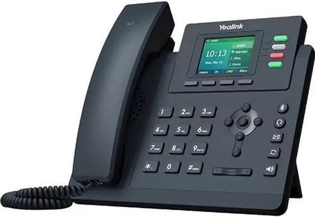 Alt view image 10 of 11 - Yealink SIP-T33G IP Phone Corded Wall Mountable Desktop Classic Gray 1301046