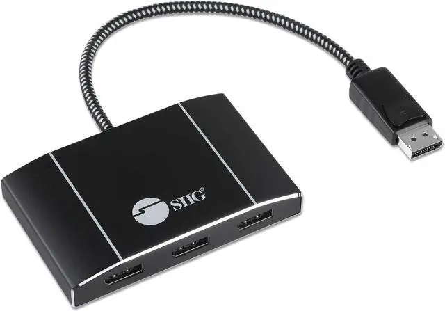 Alt view image 16 of 16 - 1x3 Triple 4K DisplayPort 1.4 to DisplayPort MST Hub Splitter CEDP0P11S1