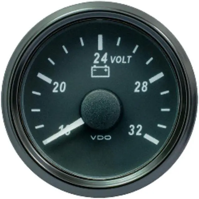 Main image of VDO SingleViu 52mm (2-1/16") Voltmeter f/24V Systems - 32V