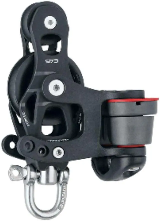 Alt view image 2 of 3 - HARKEN 45MM SINGLE ELEMENT BLOCK W/ FIDDLE & SWIVEL W/