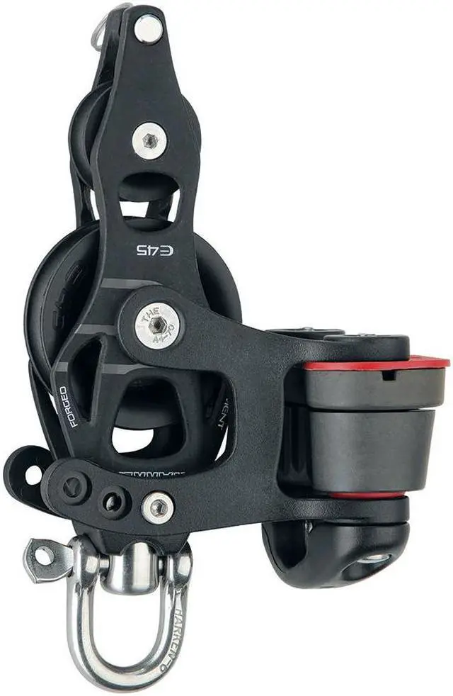 Alt view image 2 of 3 - HARKEN 45MM SINGLE ELEMENT BLOCK W/ FIDDLE & SWIVEL W/