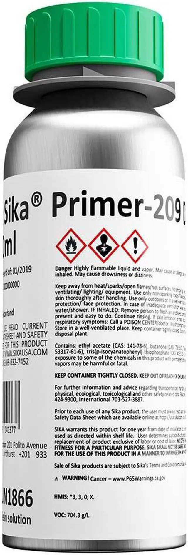 Alt view image 3 of 4 - Sika Primer-209 D Black 250ml Bottle