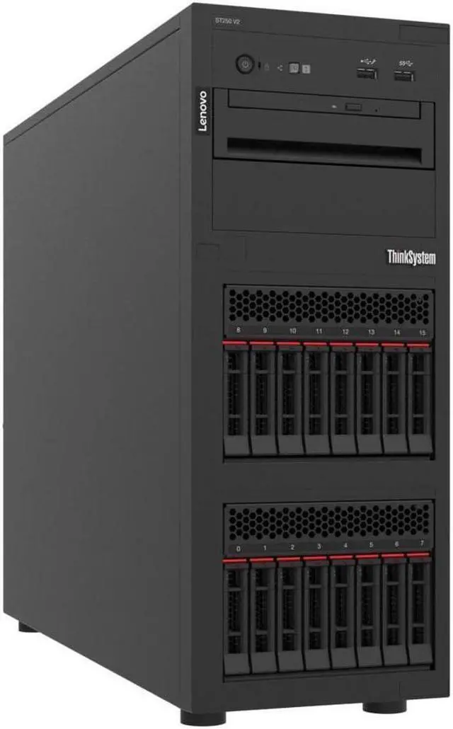 Alt view image 4 of 4 - Lenovo ThinkSystem ST50 V2 Tower Server Intel Xeon E-2356G 3.20 GHz16 GB RAM Model 7D8JA02FNA